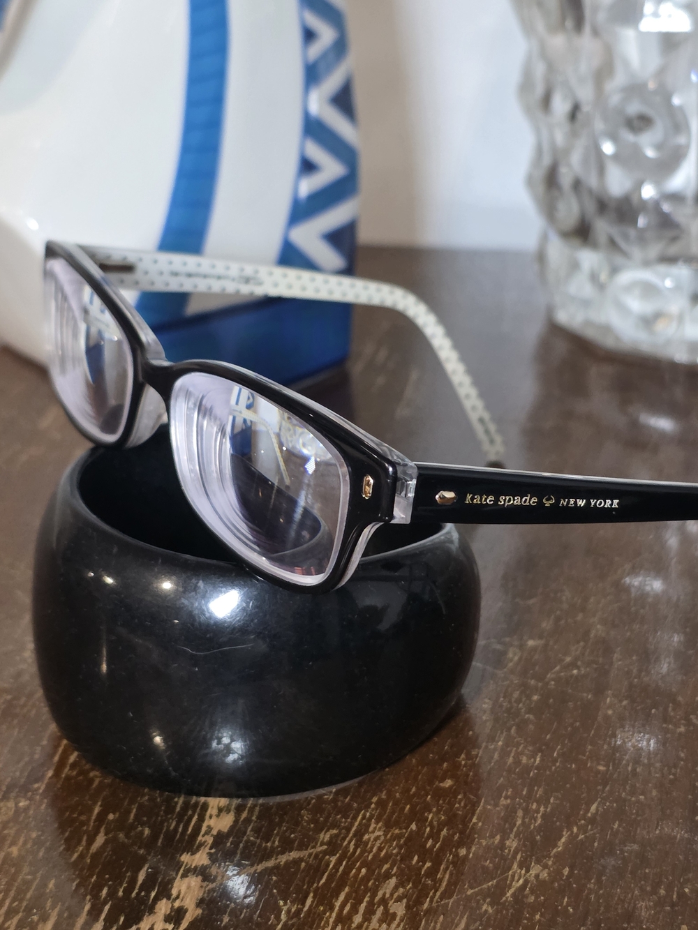 Kate Spade New York Lucyann Black And White Glasses - With Rx